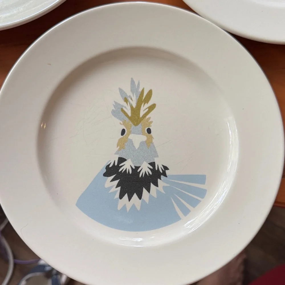 IKEA Unique Bird Plate Romania RARE HTF 8 3/8